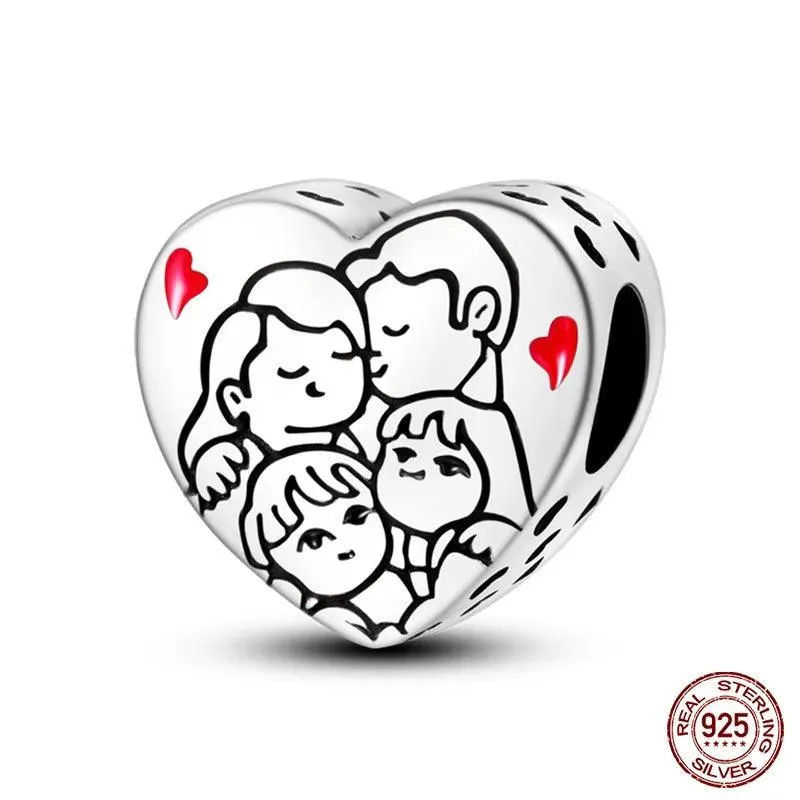 Charming Sterling Silver Red Heart Beads for Pandora - Love & Luck Gifts