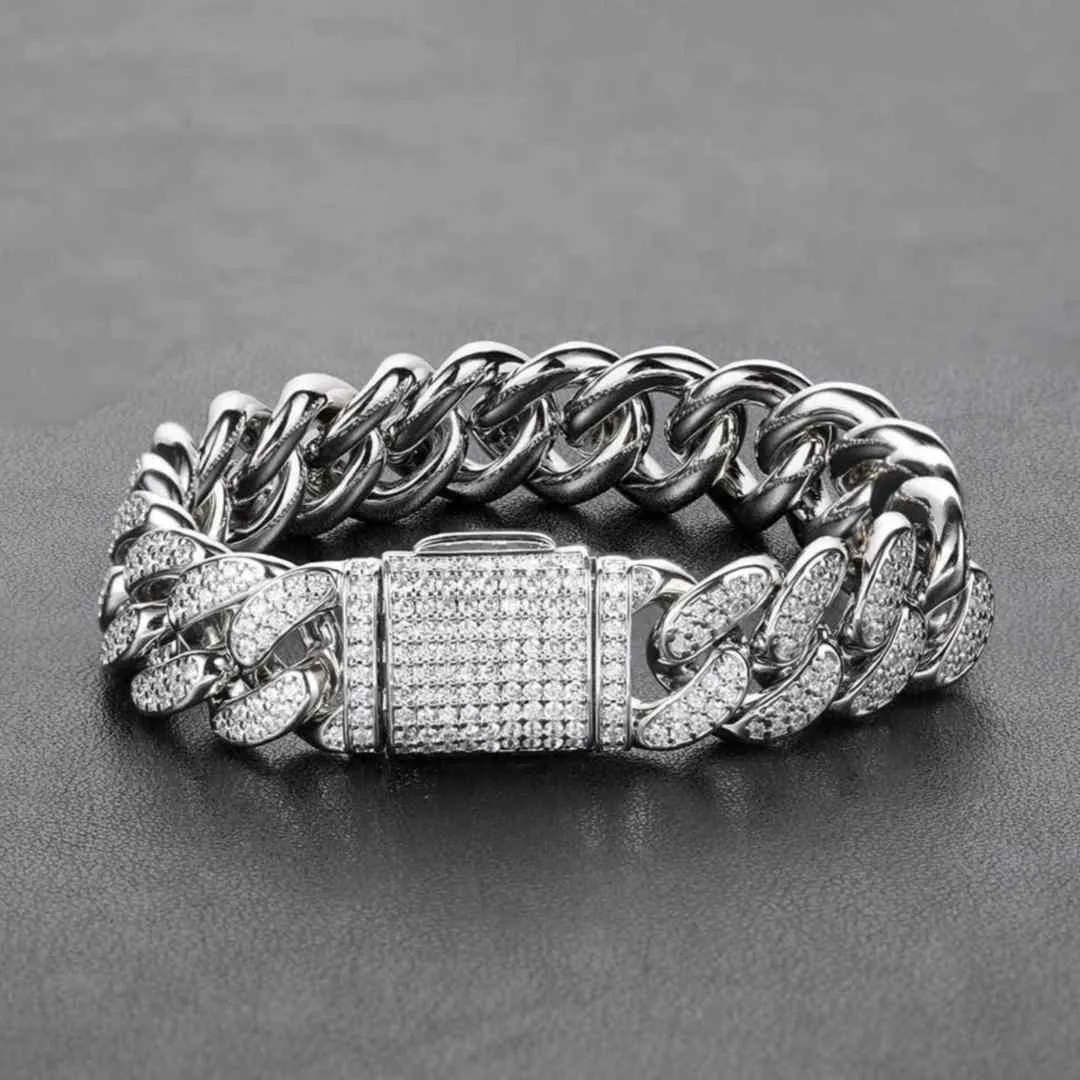 Full Zircon Bracelet 18K Gold Chain