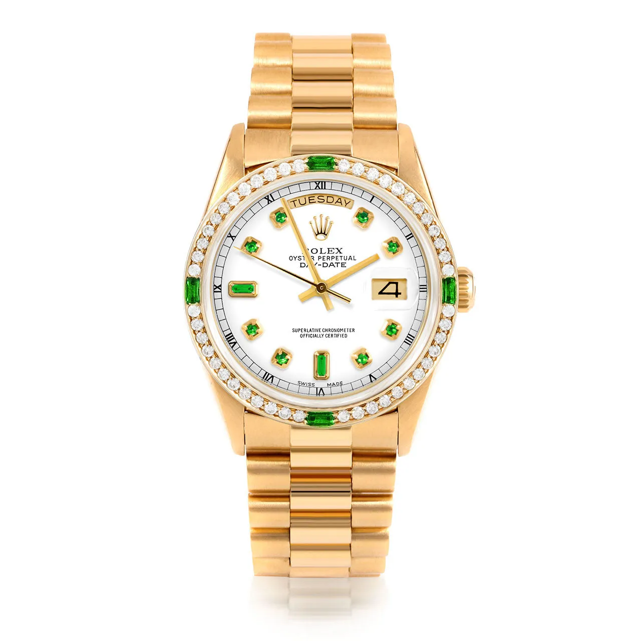 Rolex Day-Date 36mm | 18238-WHT-EMD-AM-4EMD-PRS